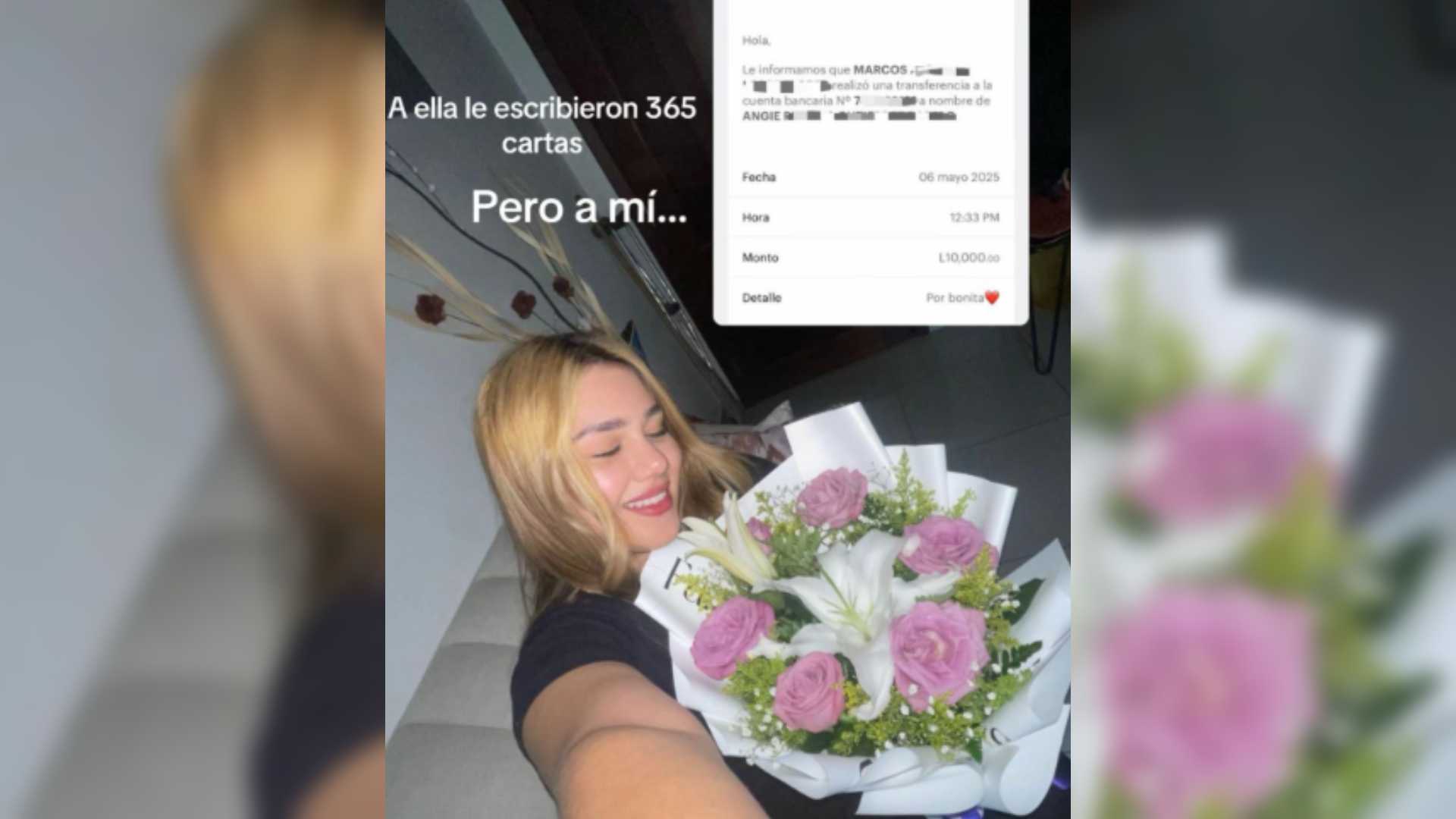 Hondureña muestra transferencia de su novio “por bonita” (VIDEO)