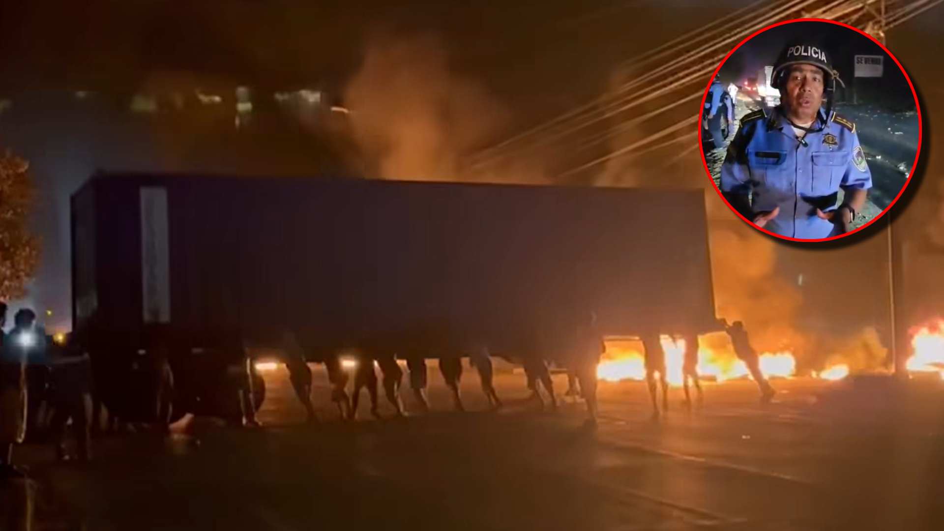 Habilitan el paso en la zona norte, tras toma de carretera por inversionistas de Koriun en Choloma
