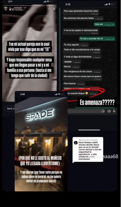 Mensajes que recibió Valeria Márquez