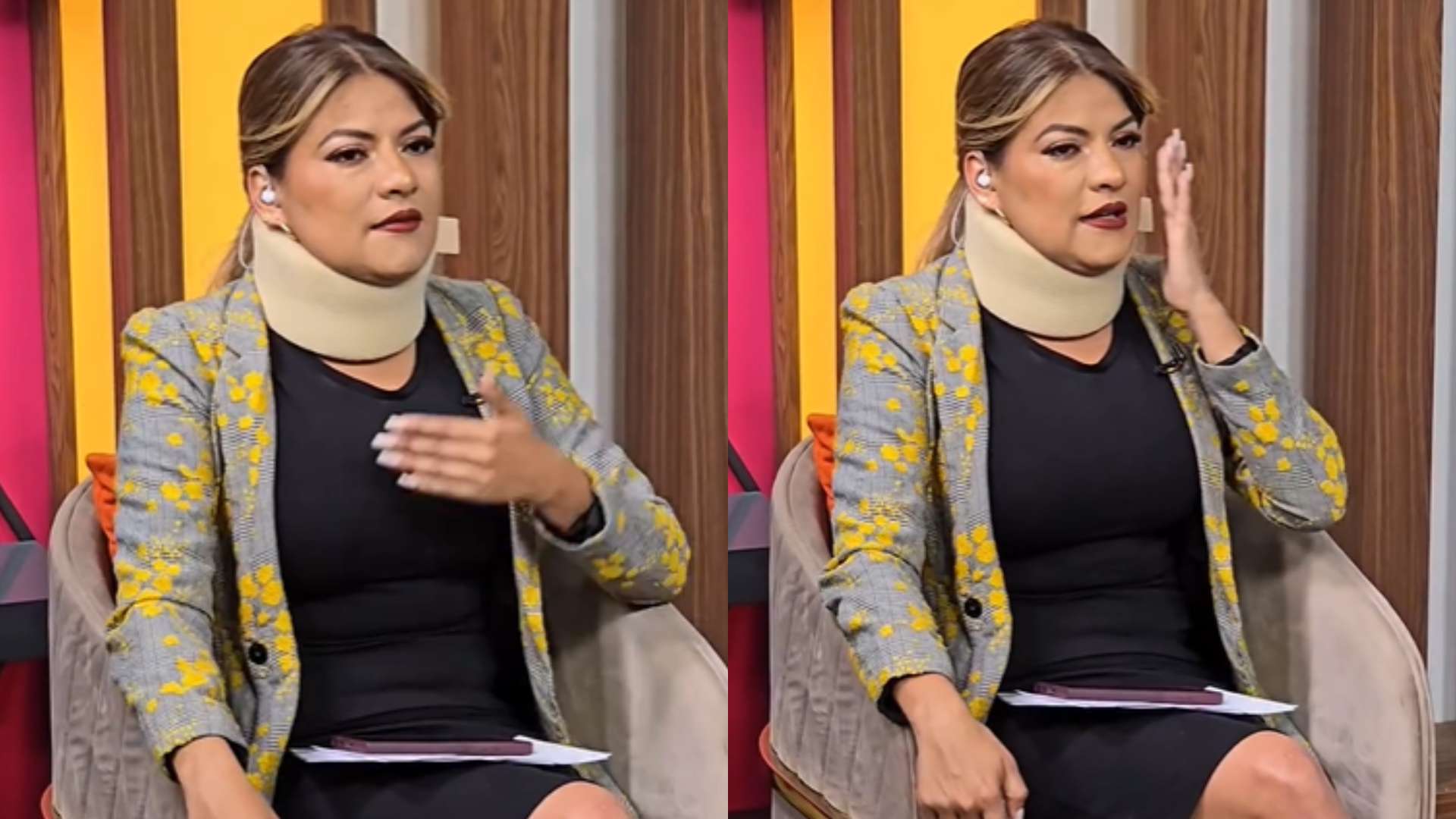 Saraí Espinal lamenta como nadie la auxilio cuando sufrió accidente de tránsito