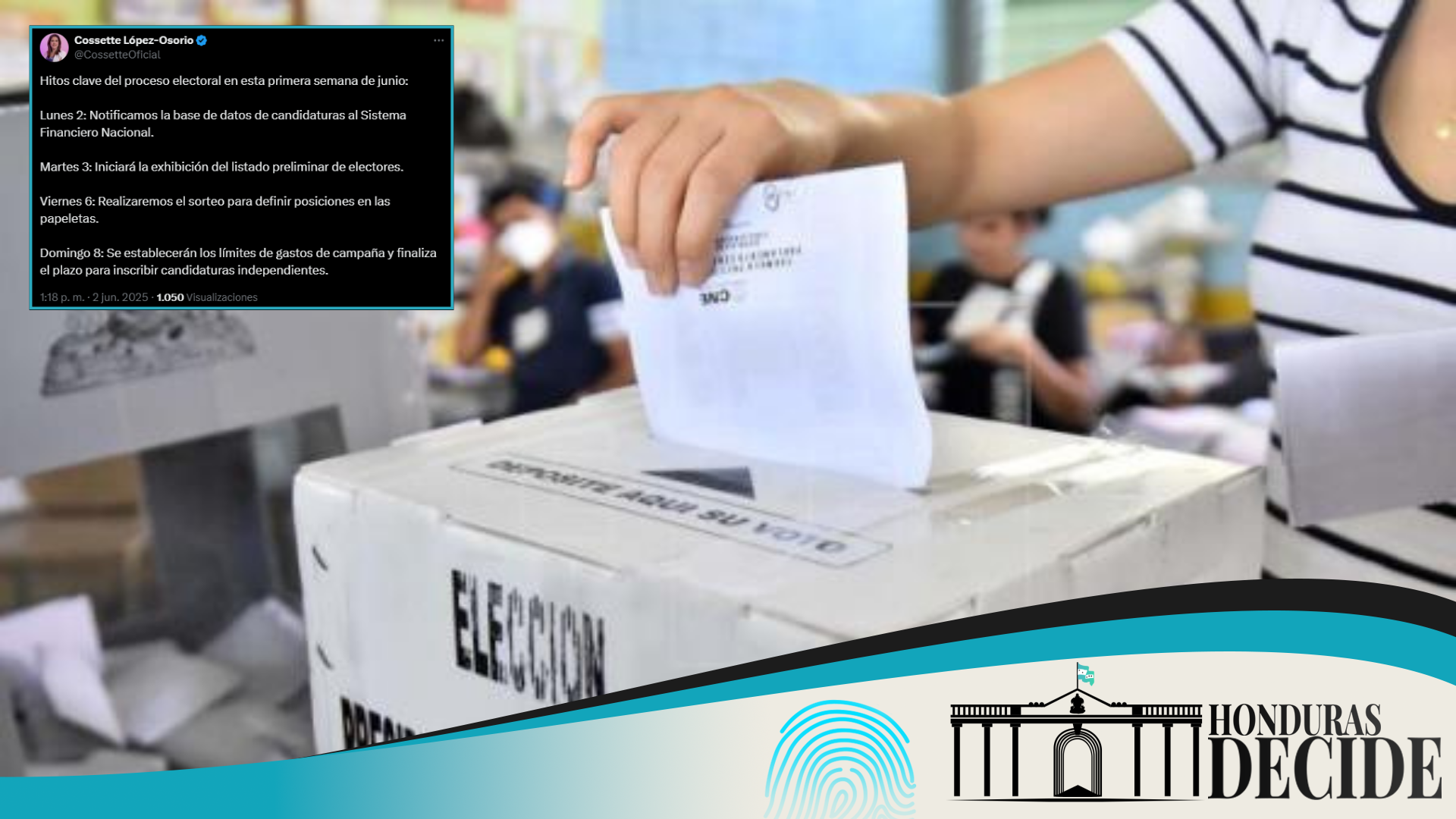 Presidenta del CNE anuncia fecha del sorteo para definir posiciones en papeletas electorales