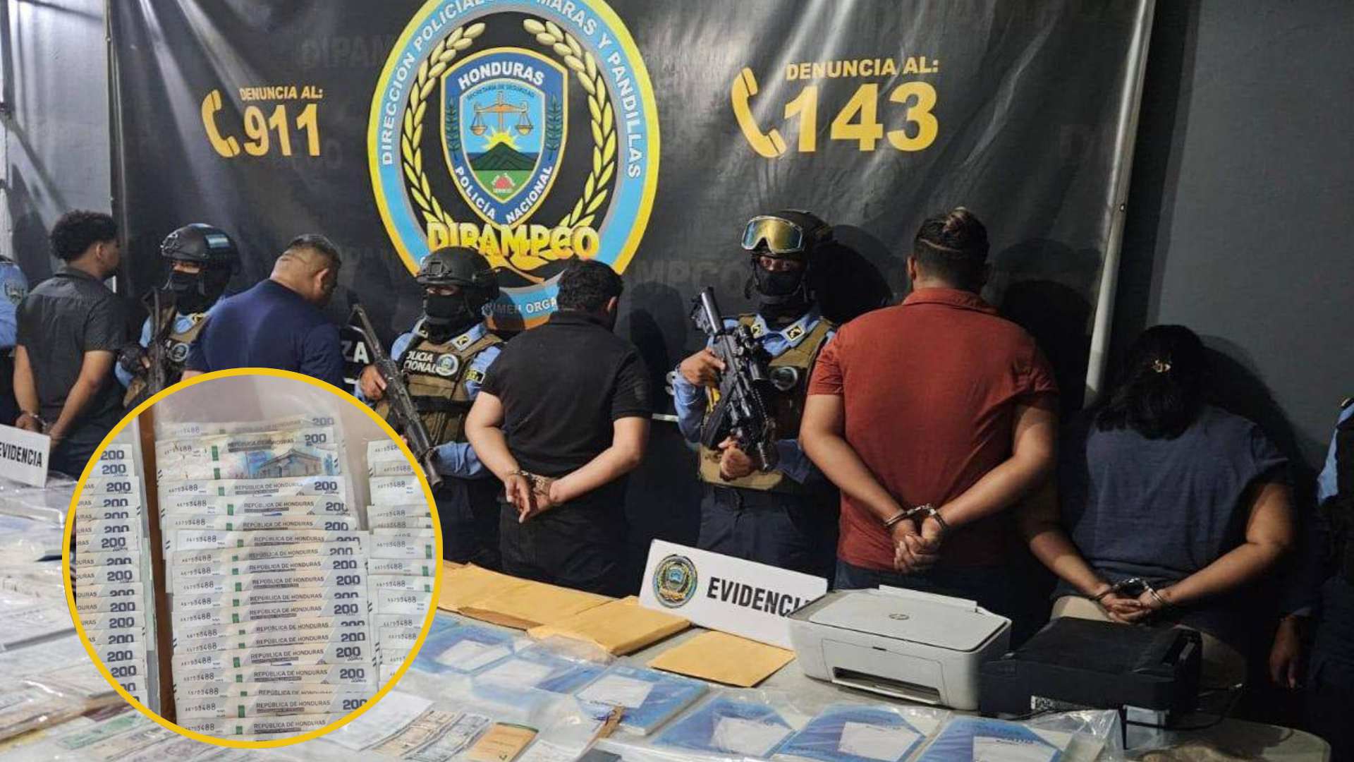 Así fue la detención de cinco personas que falsificaban dinero; Intentaron eliminar las pruebas