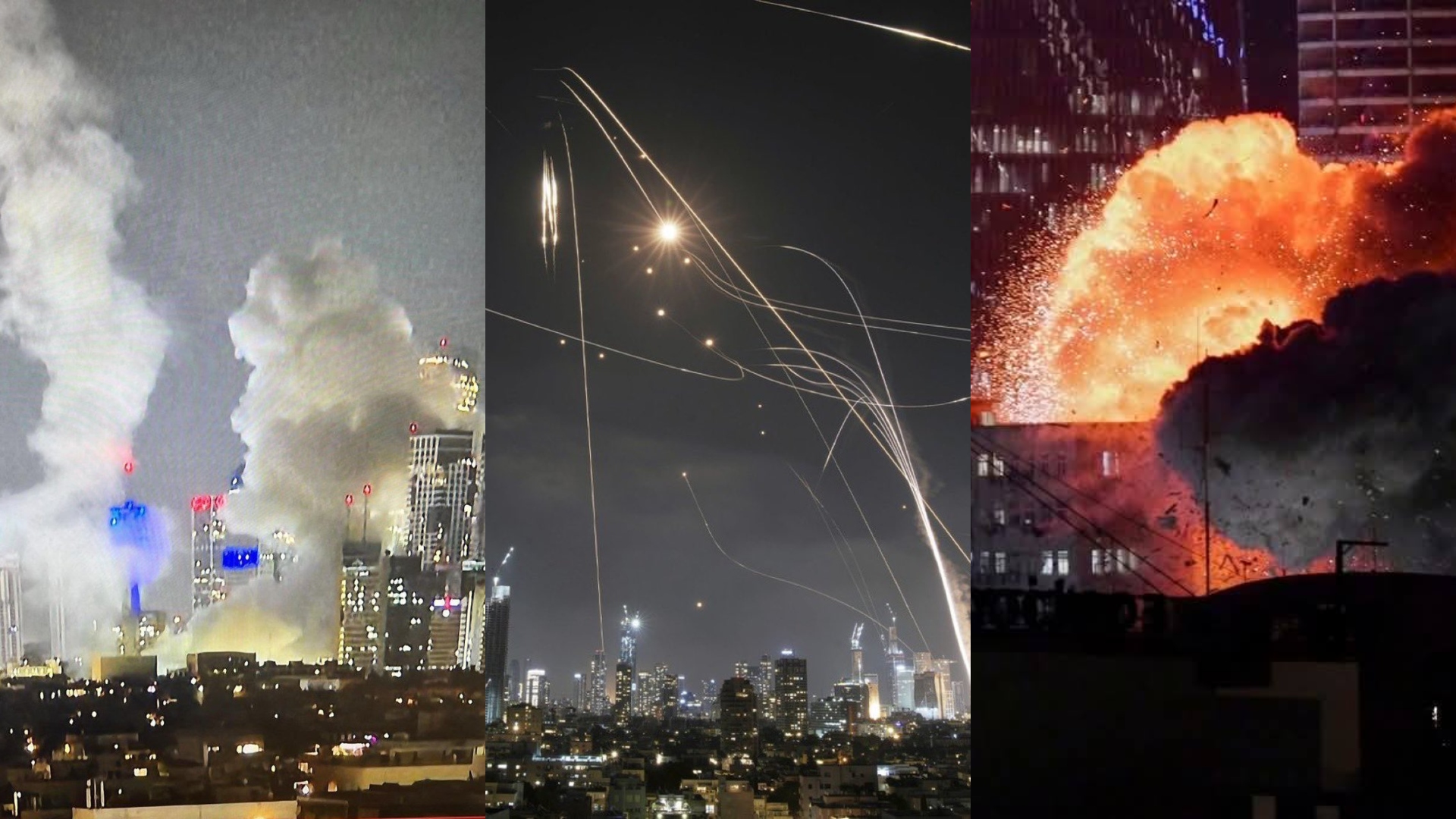 Impactantes videos muestran la respuesta de Irán a Israel tras bombardeo