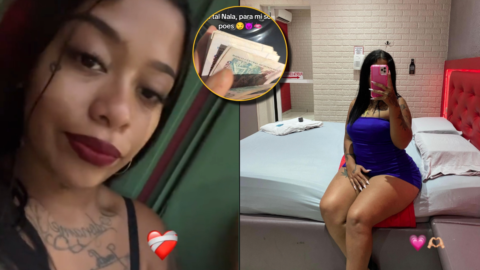 Nala Rodríguez regresa a Tegucigalpa y hondureños le ofrecen fajos de dinero por sus servicios