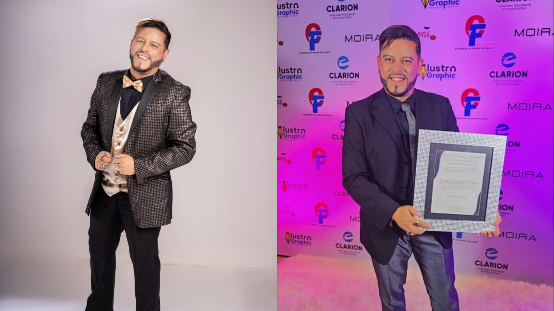 Revista Chismes y Farándula reconocen la trayectoria de Gustavo Mendieta con el Premio Farah Robles