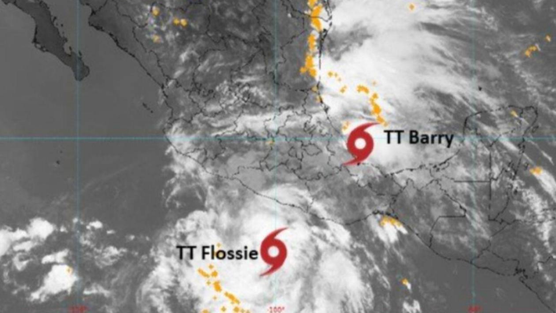 Tormentas Barry y Flossie se forman en el Atlántico y Pacífico