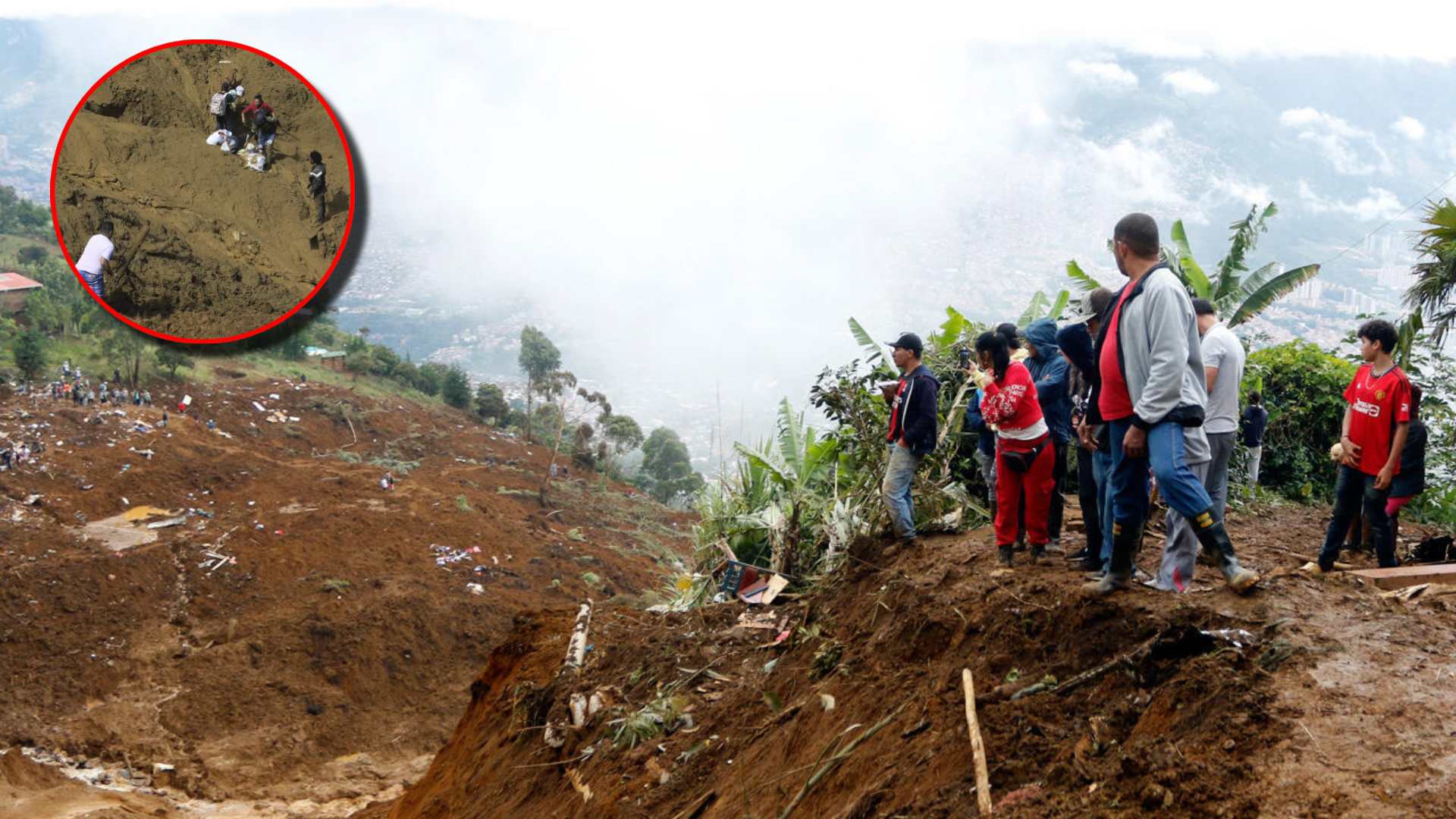 Ascienden a 10 los muertos por un alud tras fuerte aguacero en Colombia