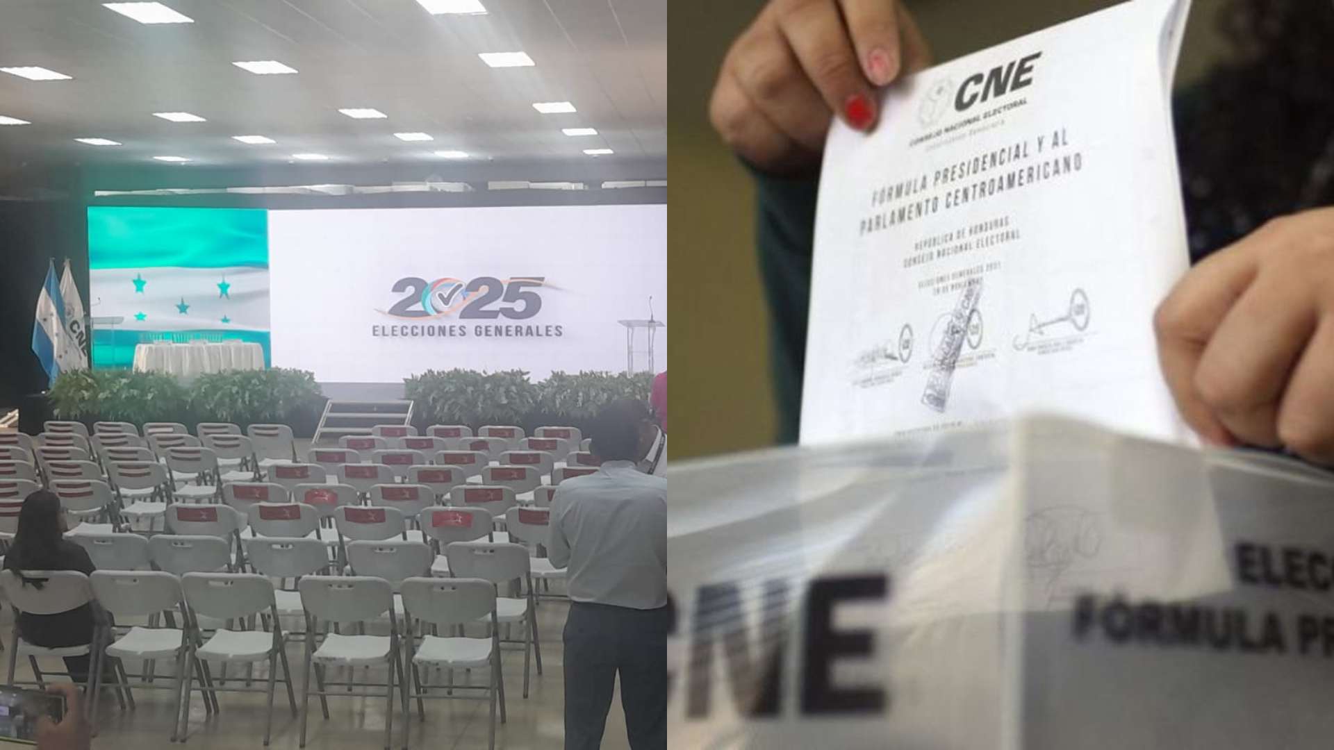 Posiciones papeletas elecciones generales en Honduras 2025