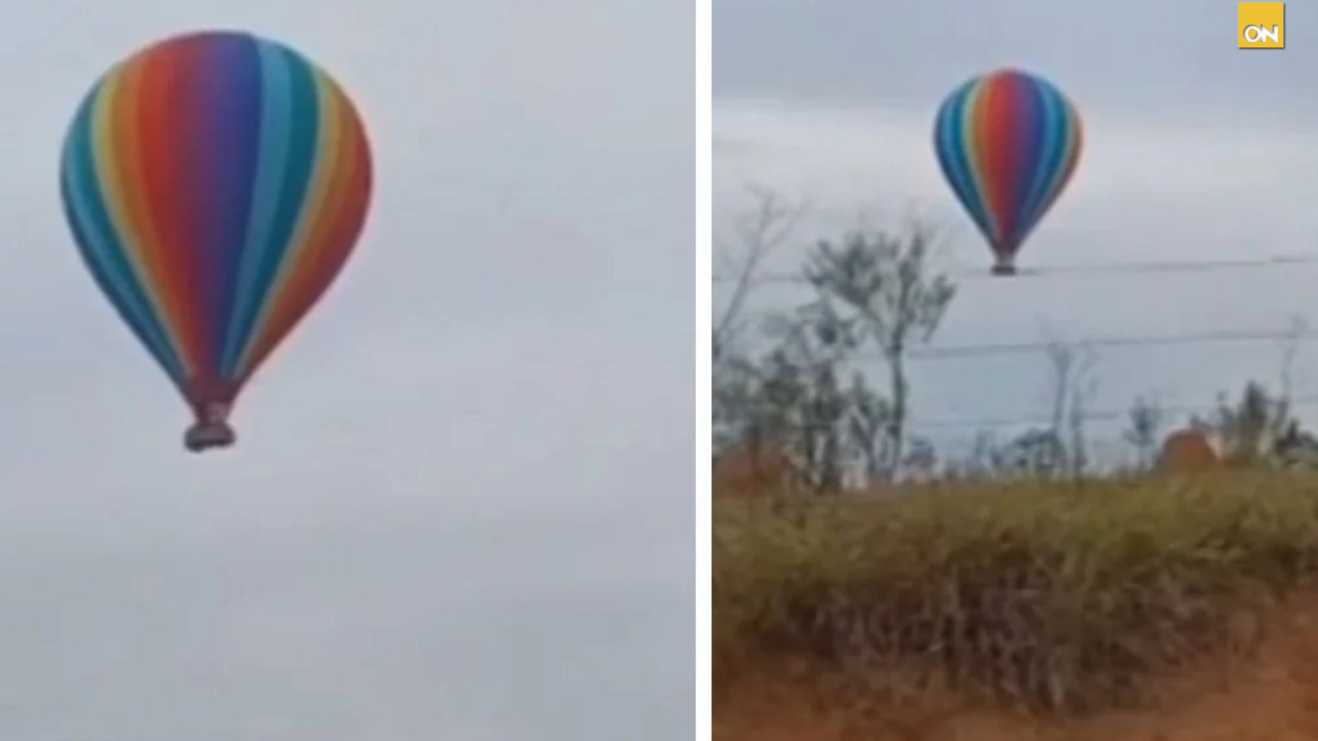 mujer embarazada globo aerostático