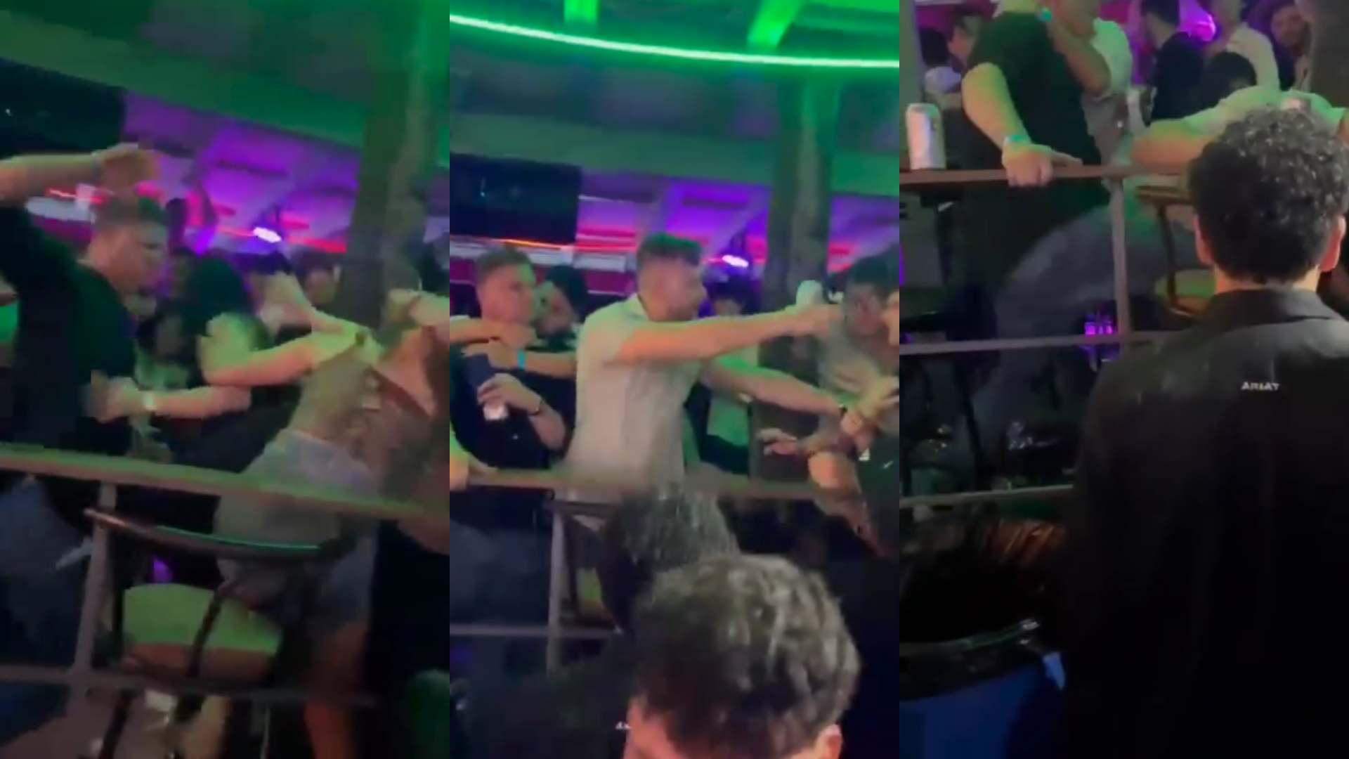 VIDEO| A manotadas en el rostro reacciona hombre en plena pelea de mujeres en Feria Juniana
