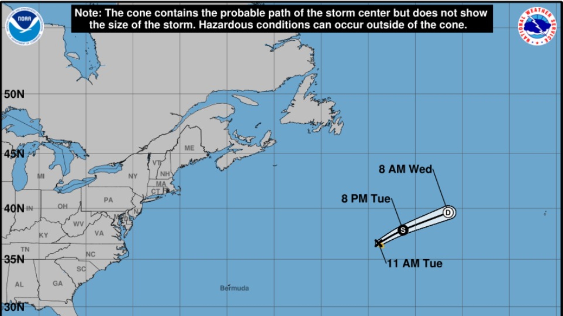 ¿Afectará a Honduras? Se forma la tormenta tropical Andrea en el océano Atlántico