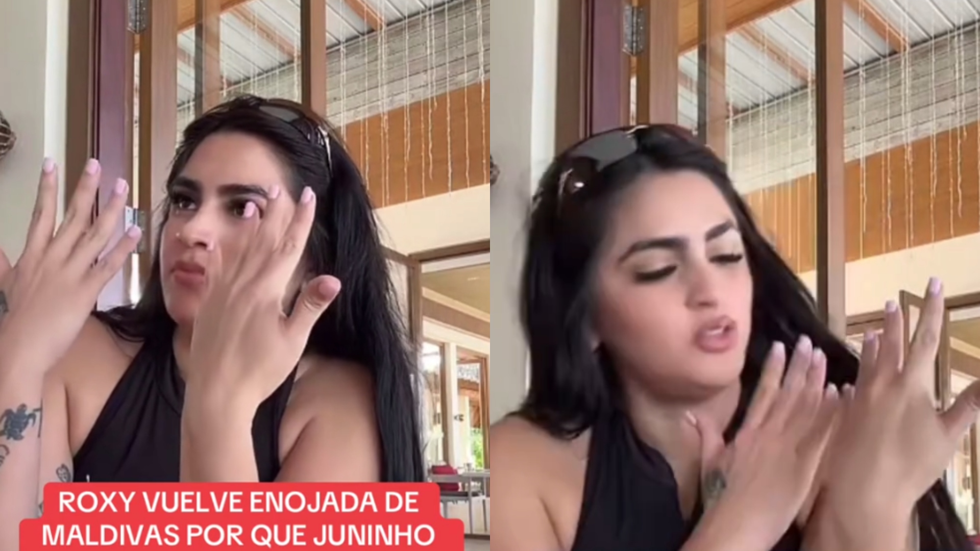 Filtran video de Roxana Somoza supuestamente exigiendo anillo de compromiso durante su viaje a Maldi