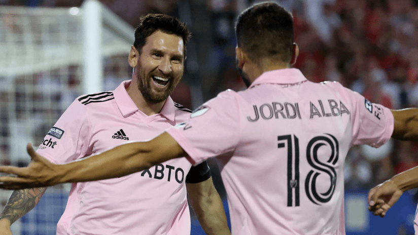 La conexión Messi-Alba replica en Leagues Cup un mítico gol de Barcelona a Real Madrid | LeaguesCup.com
