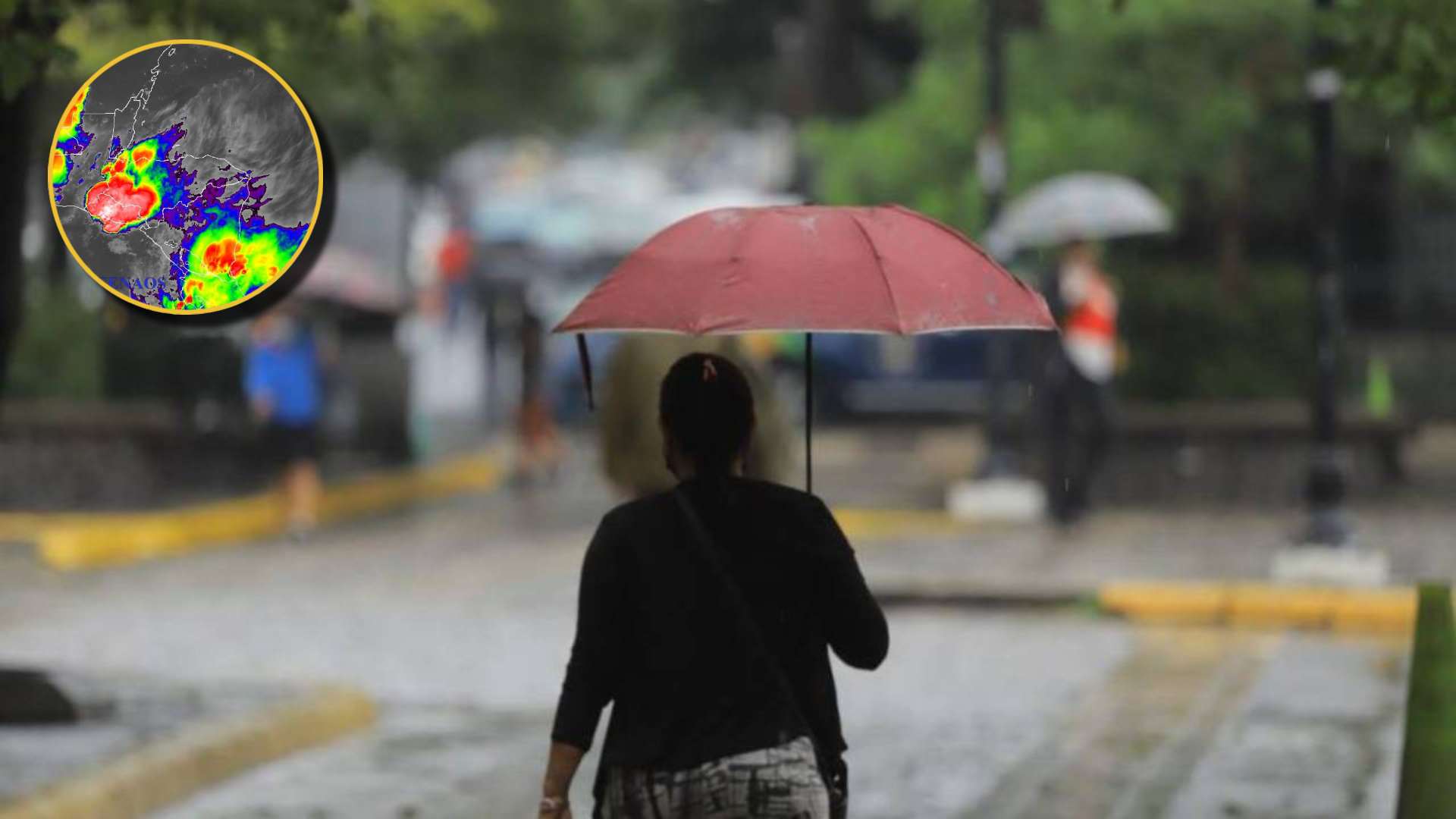 En estos sectores estará produciendo lluvia la onda tropical que pasa sobre Honduras