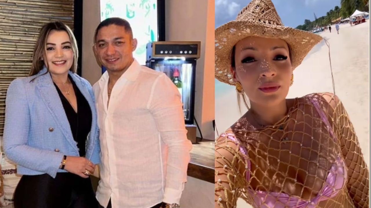 Esposa de Emilio Izaguirre causa furor en redes desde las playas de Roatán