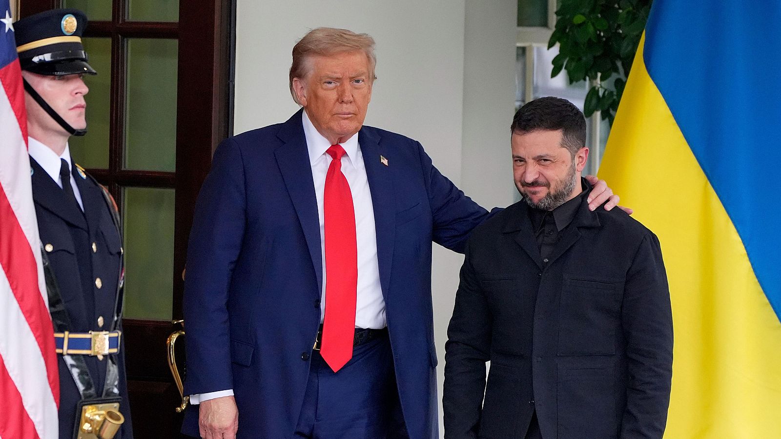 Trump asegura ante Zelenski que 'si todo va bien' podrá anunciar una cumbre trilateral con Putin