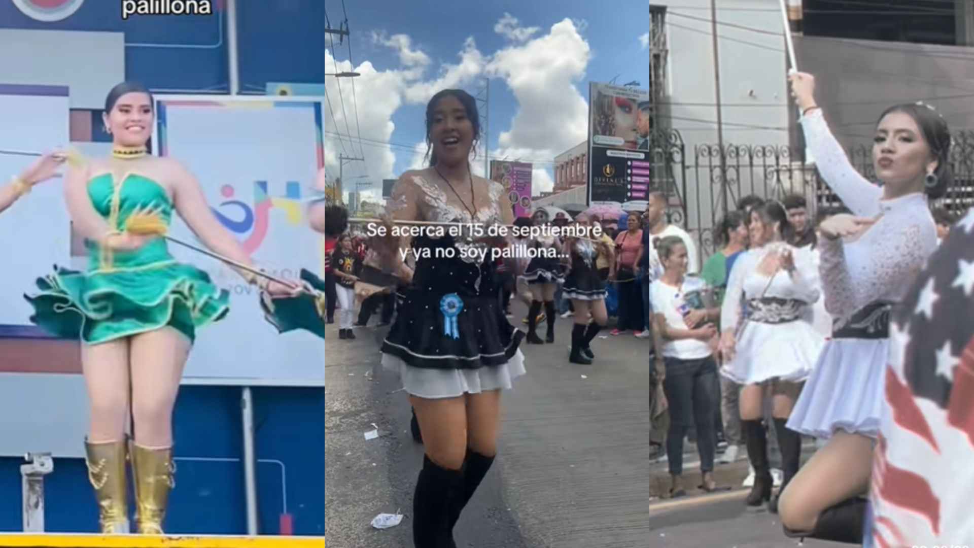 Ex palillonas hondureñas reviven sus mejores momentos en los desfiles patrios con emotivos videos