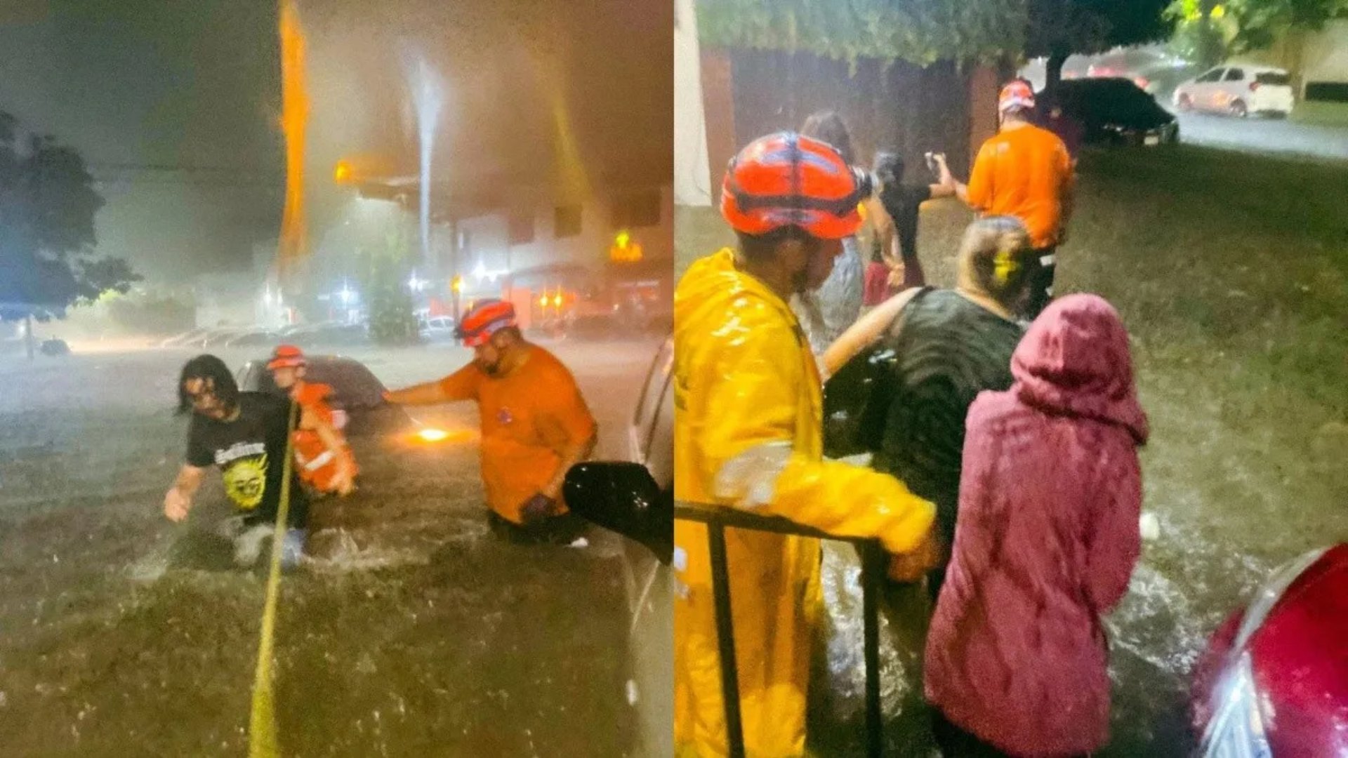 Fuertes lluvias provocan evacuaciones, inundaciones, conductores atrapados y ríos desbordados en San Salvador