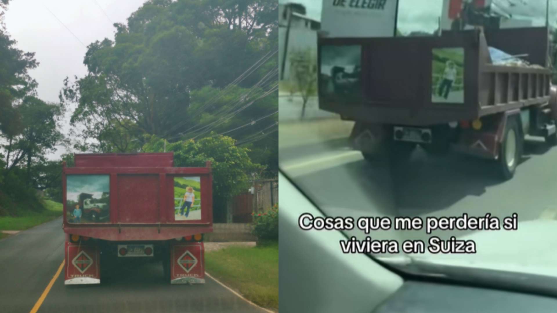 Hondureño se vuelve viral por andar foto de su pareja en volqueta de trabajo