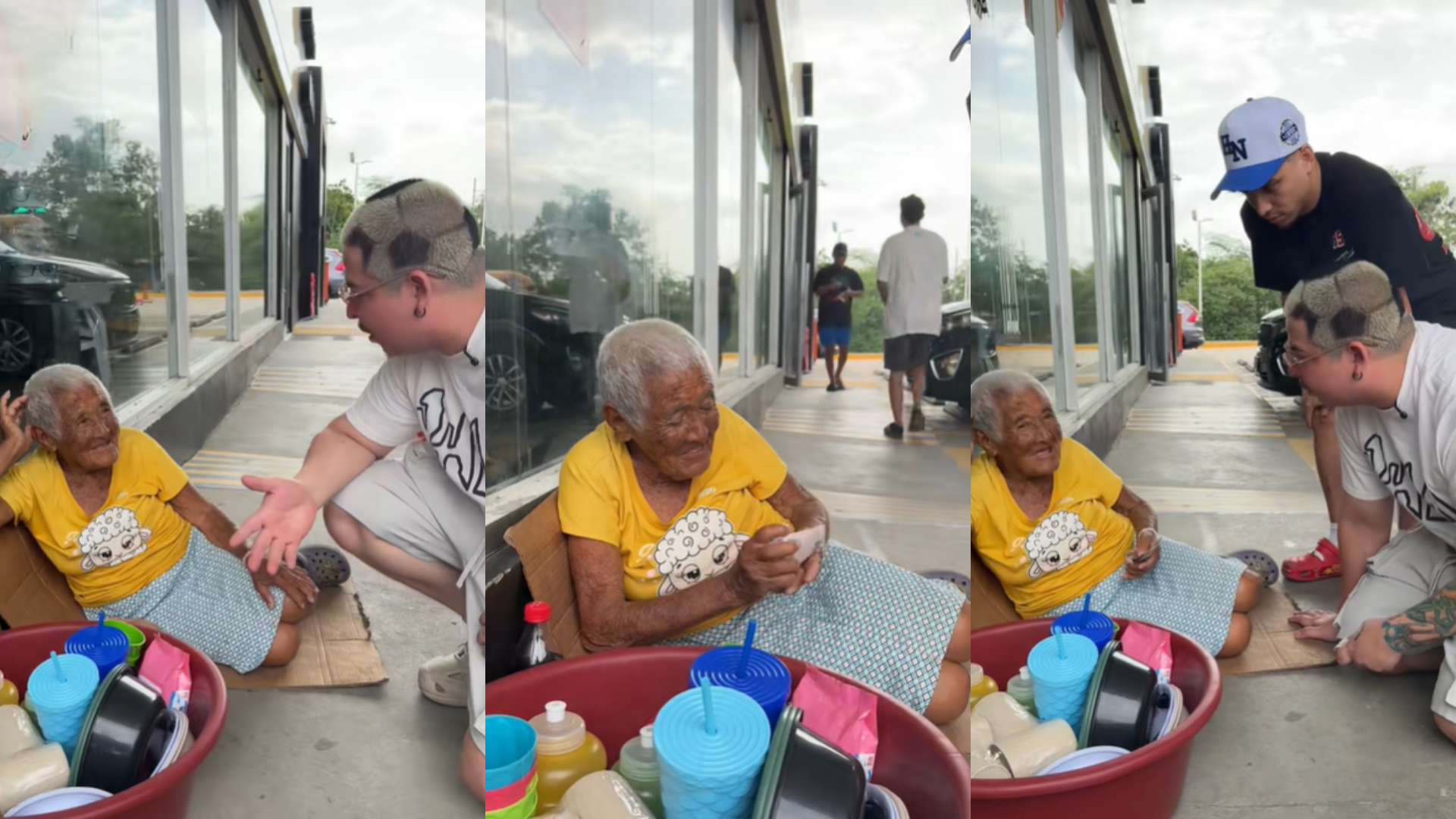 TikTokers conmueven en Honduras al comprarle todo a una abuela vendedora