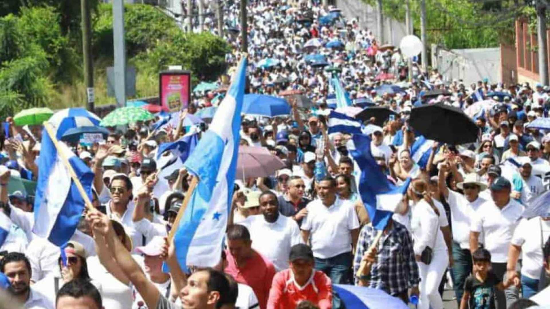 caminata por la paz Tegucigalpa