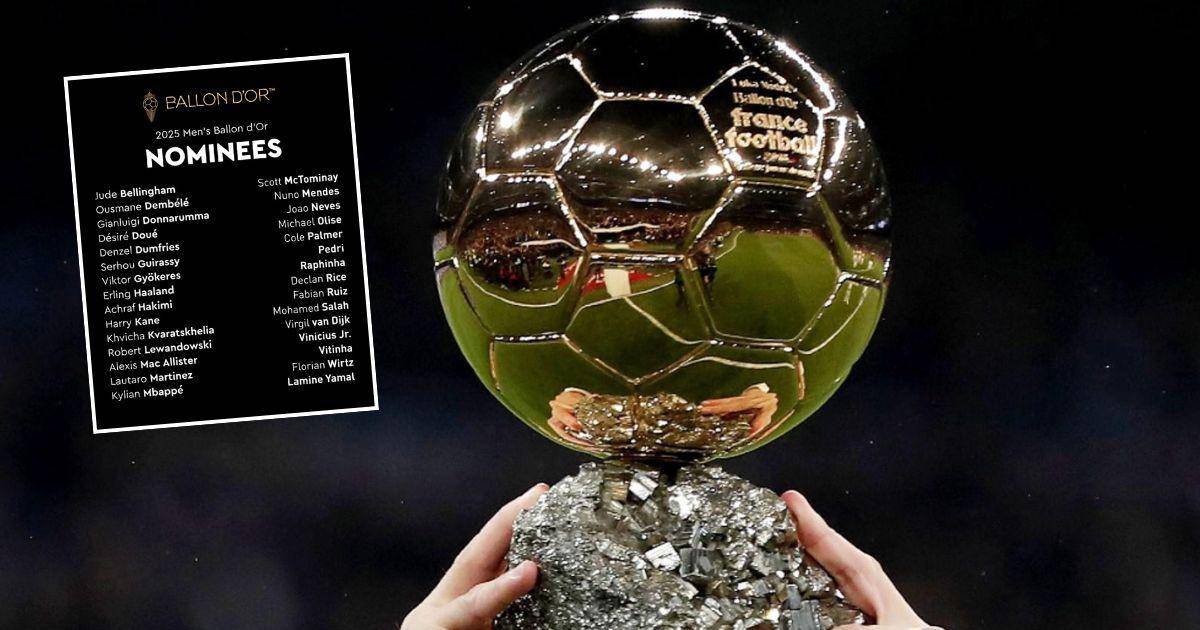 OFICIAL: los candidatos para el Balón de Oro 2025 con tres figuras del Real Madrid y cuatro del Barcelona