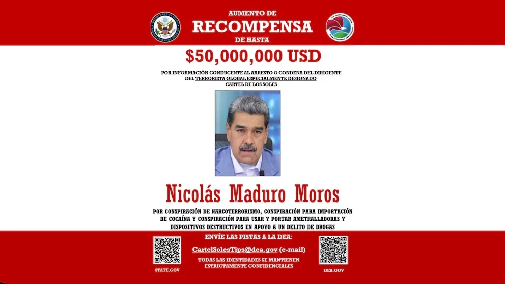 recompensa nicolas maduro
