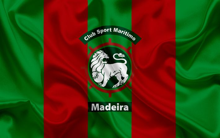 Descargar fondos de pantalla El Club Sport Marítimo, el portugués, el club de fútbol de la bandera, el escudo, Portugal, fútbol libre. Imágenes fondos de descarga gratuita