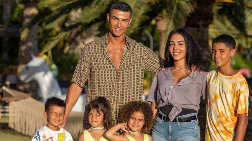 Cristiano Ronaldo y su familia festejan a lo grande