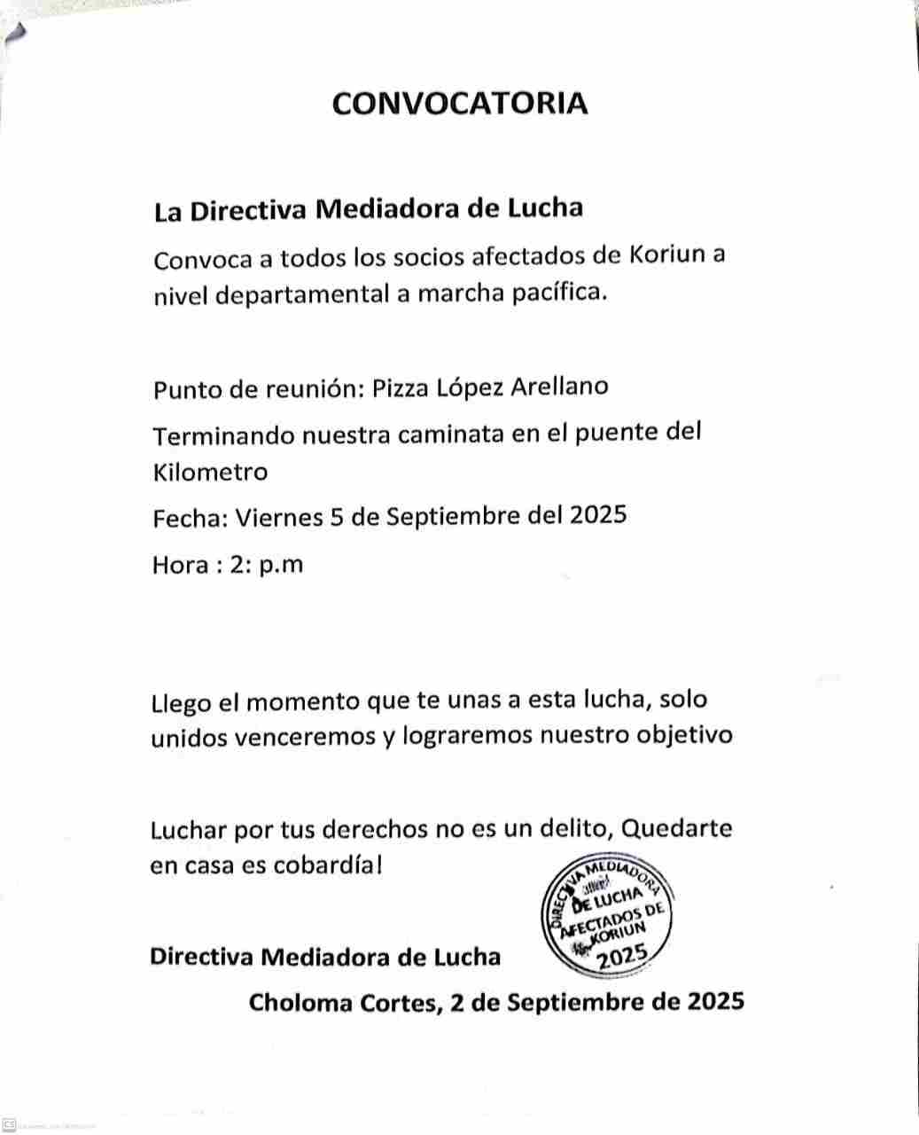 protestas de inversionistas de Korium