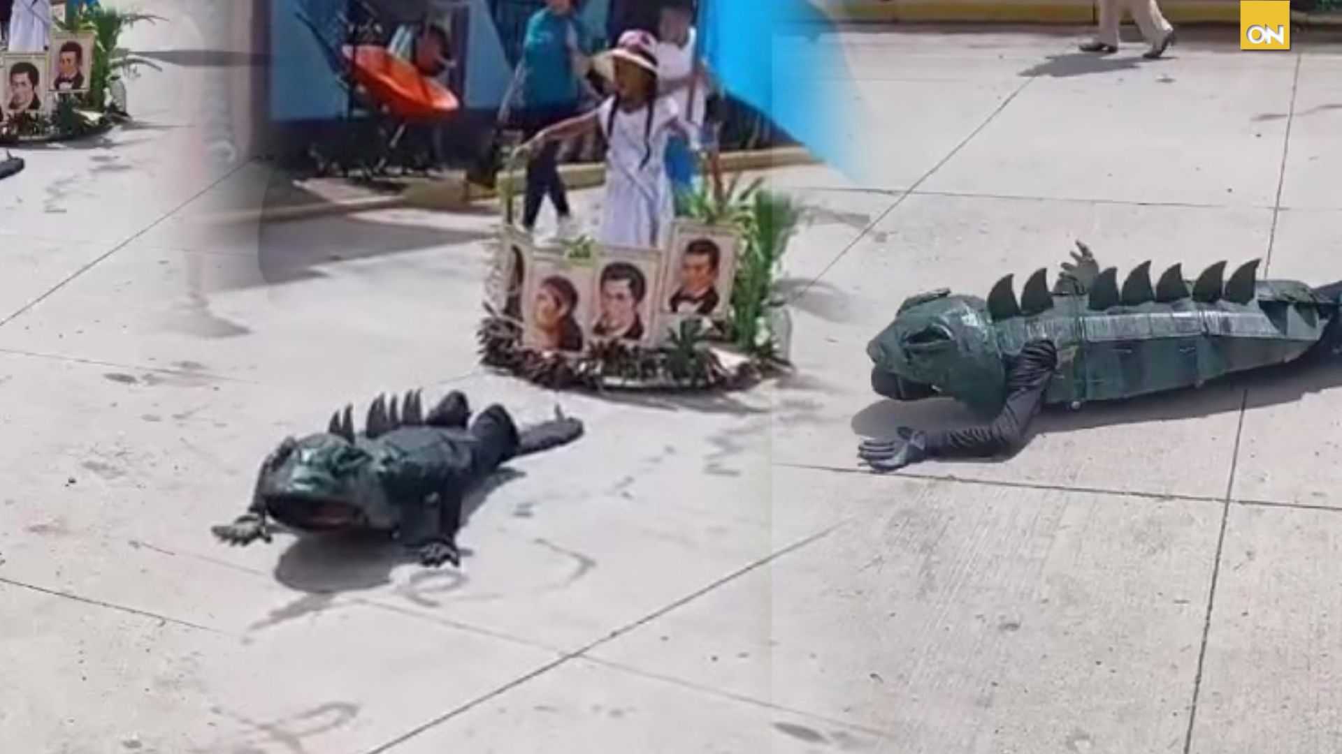 Alumno disfrazado desfiles