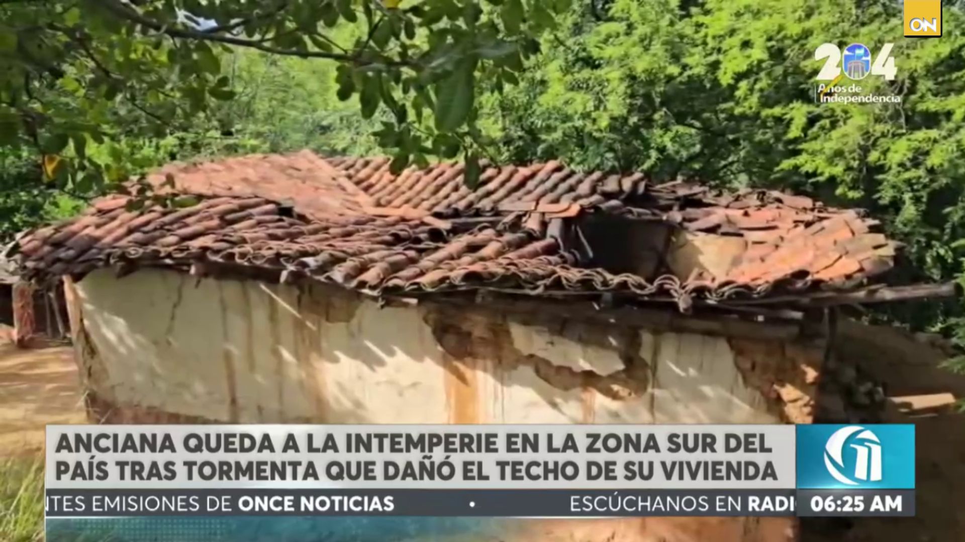 Anciana queda a la intemperie en la zona sur