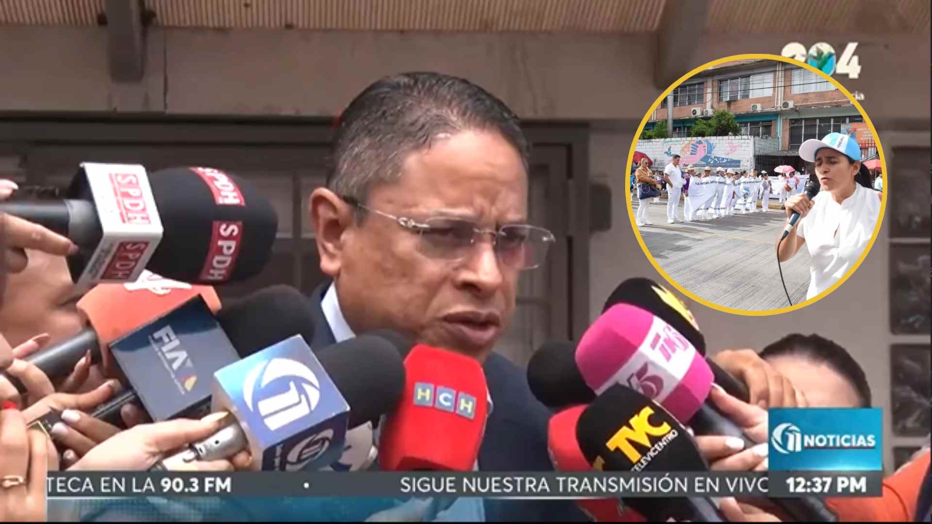 Enfermeras llevan al Conadeh denuncias por represión policial y amenazas de colectivos