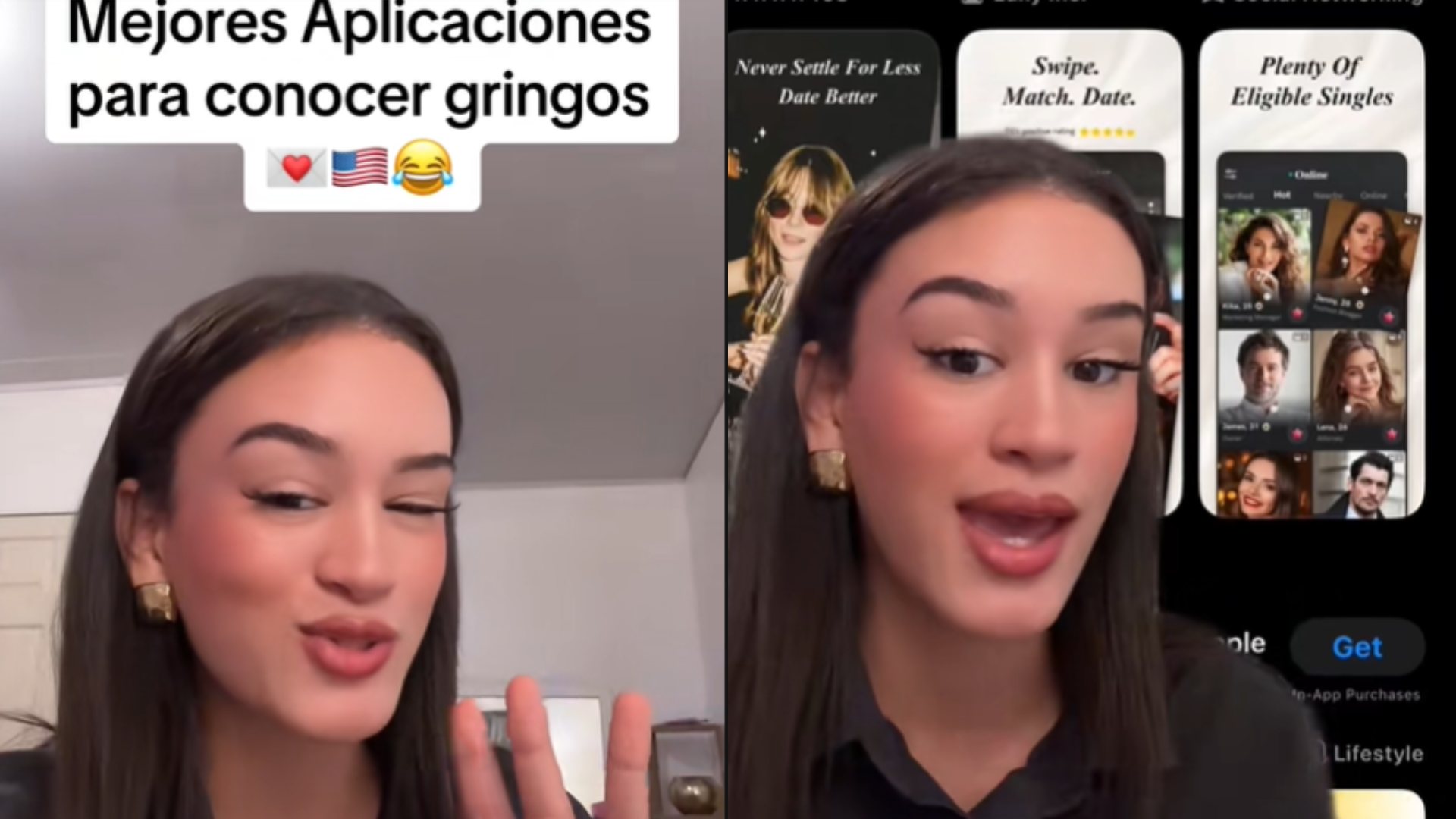 Hondureña se viraliza en TikTok al recomendar las mejores aplicaciones para conocer gringos