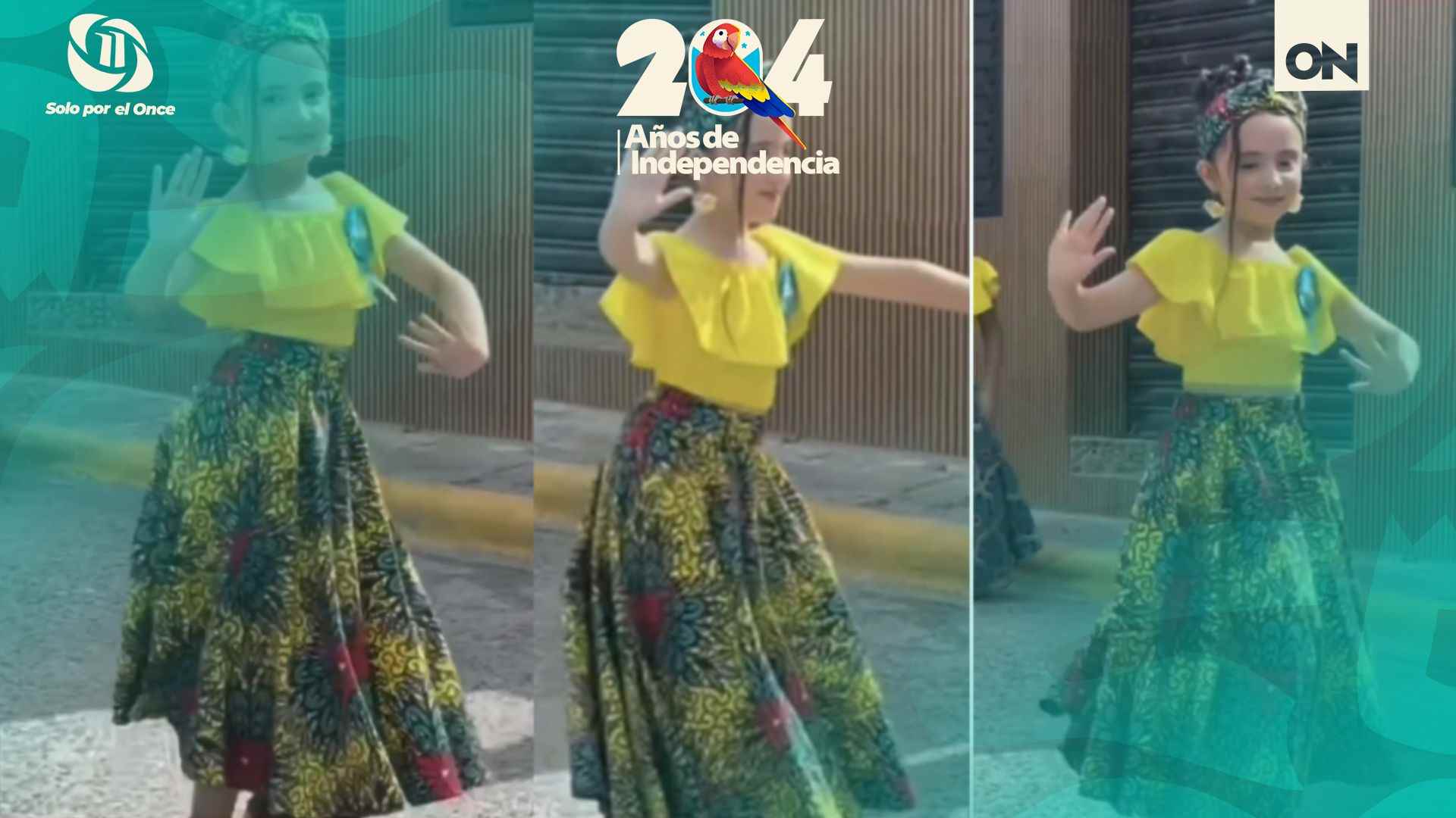 Niña catracha deslumbra con su baile de punta y se roba los aplausos