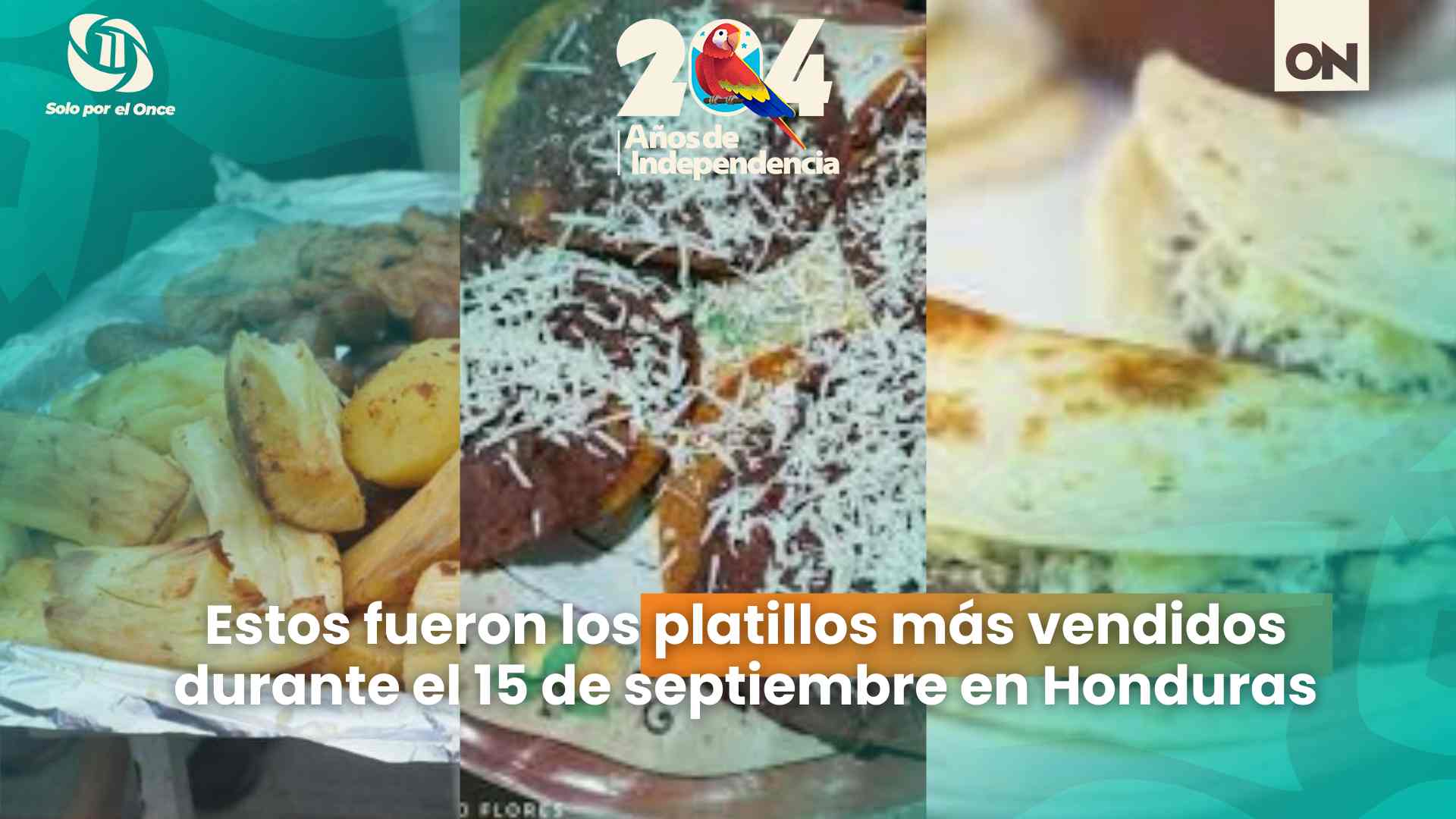 Estos fueron los platillos más vendidos durante el 15 de septiembre en Honduras