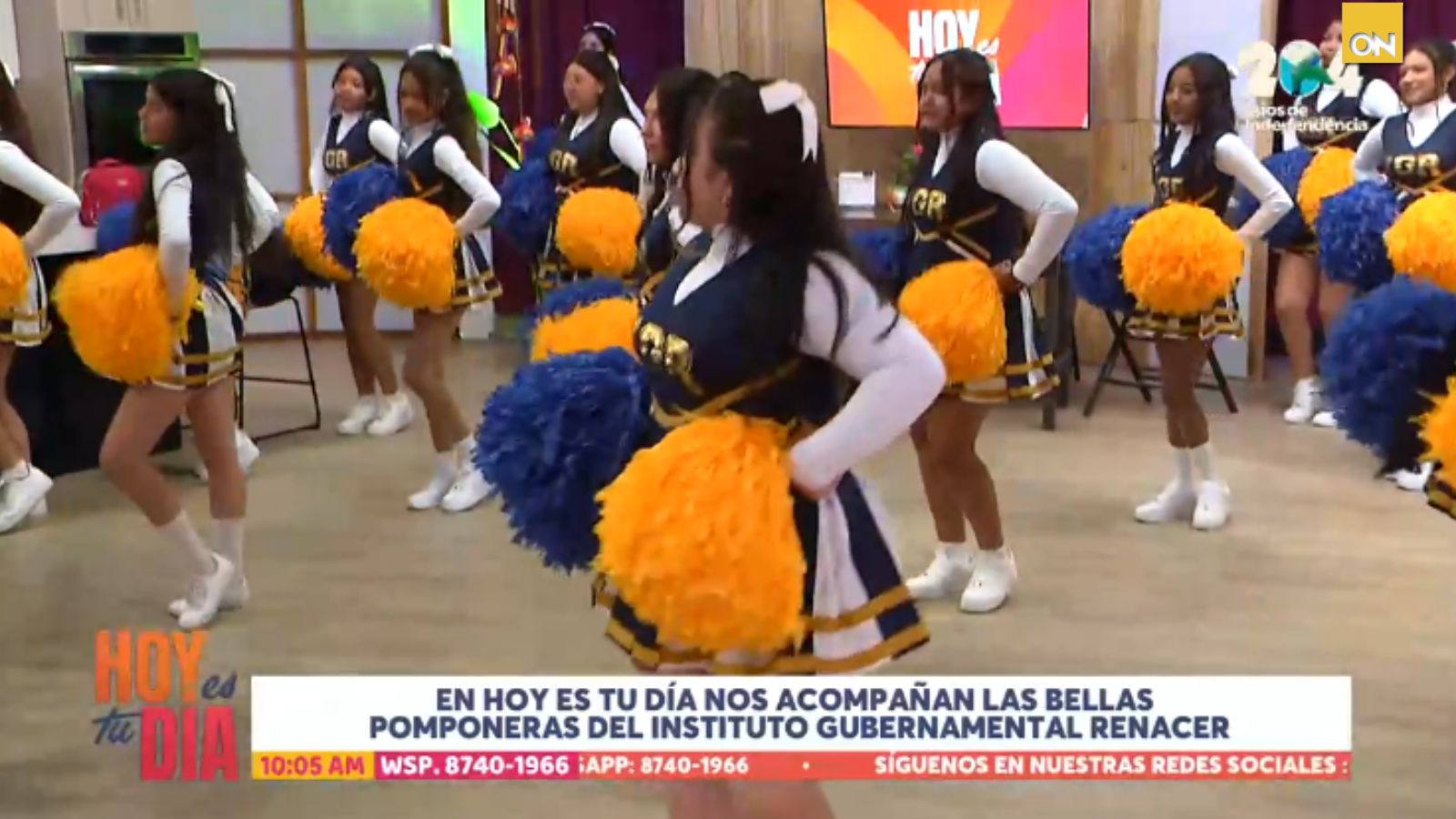Estudiantes del Instituto Renacer se roban el show en la revista Hoy es tu Día por el 15 de septiembre