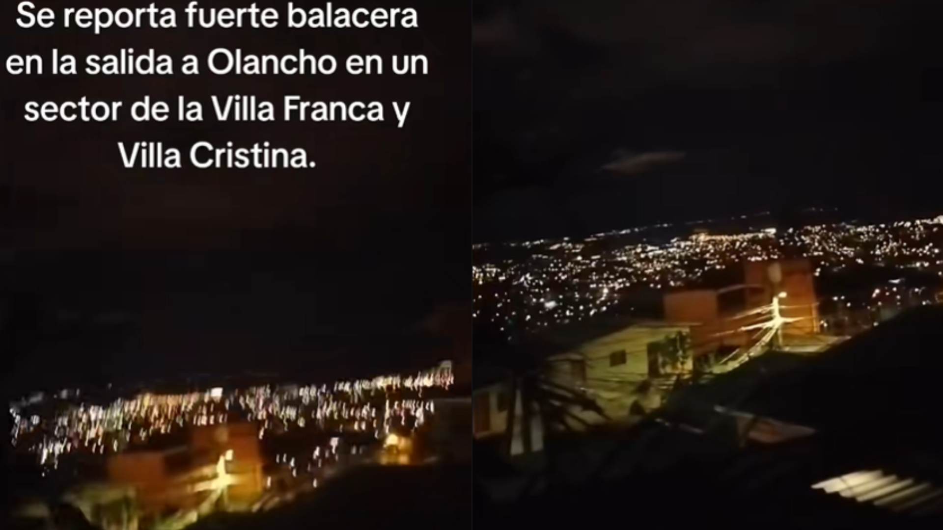 Video muestra el momento de la intensa balacera en colonia Villa Franca de la capital