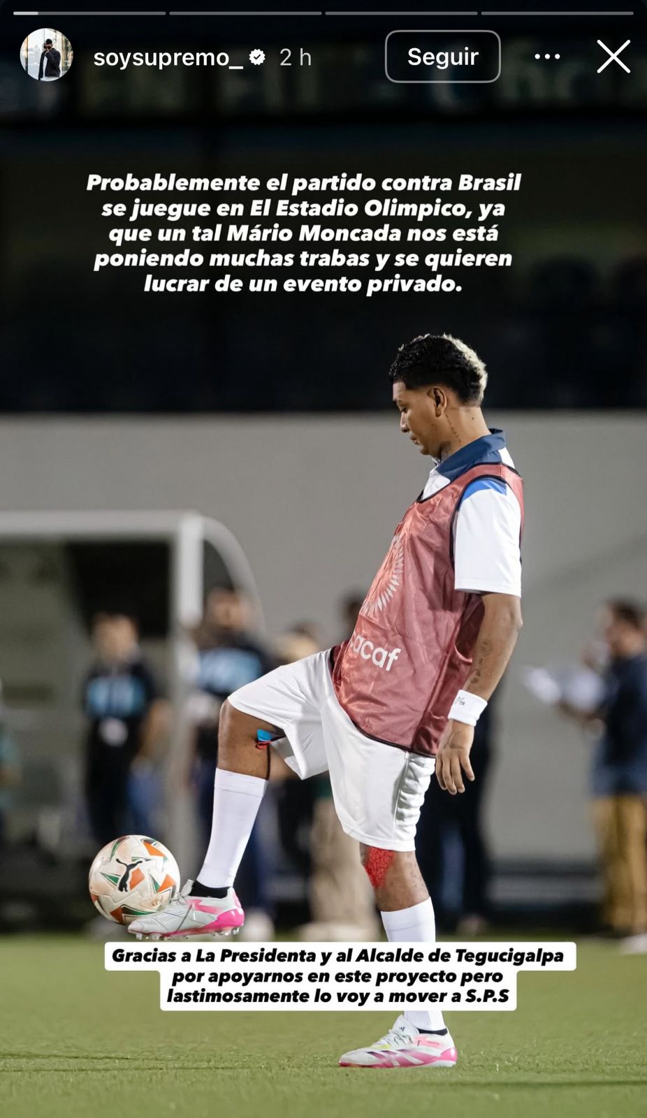 Partido de Tiktokers de Honduras vs Brasil cambia de sede: ya no será en Tegucigalpa