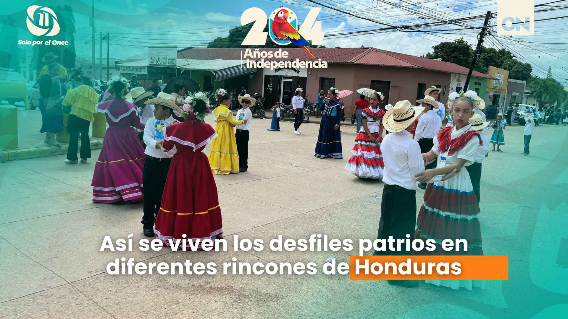 Así se viven los desfiles patrios en diferentes rincones de Honduras