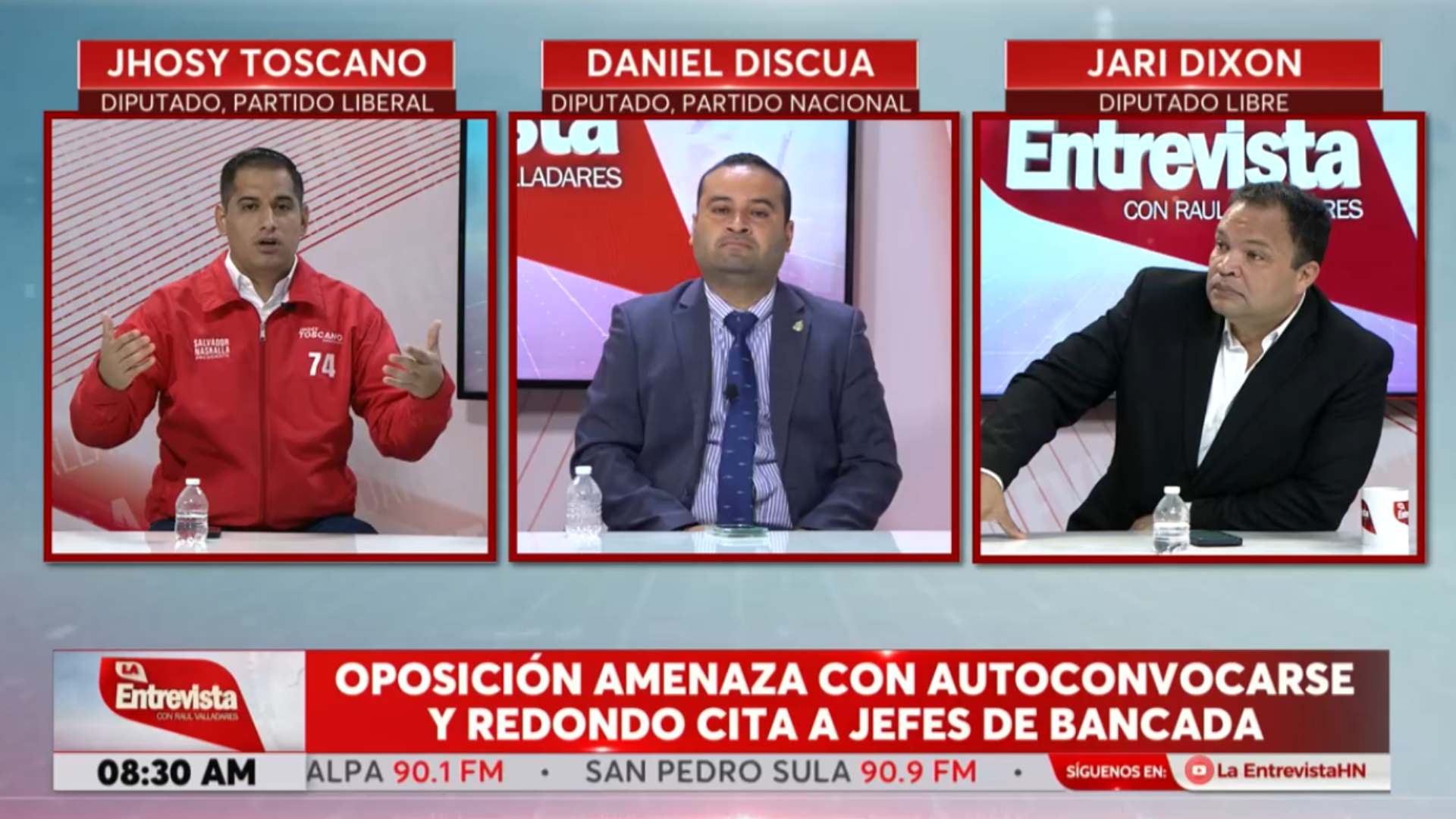 Toscano y Dixon se enfrentan sobre política en Honduras