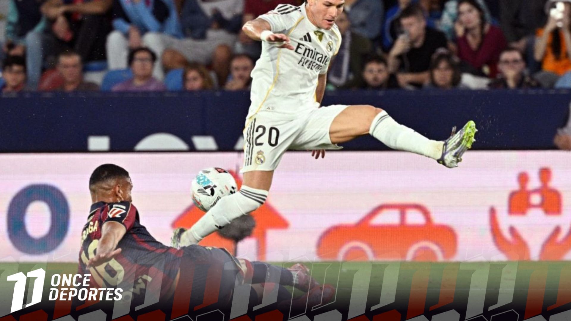 Levante de Kervin Arriaga cae ante Real Madrid en la liga española