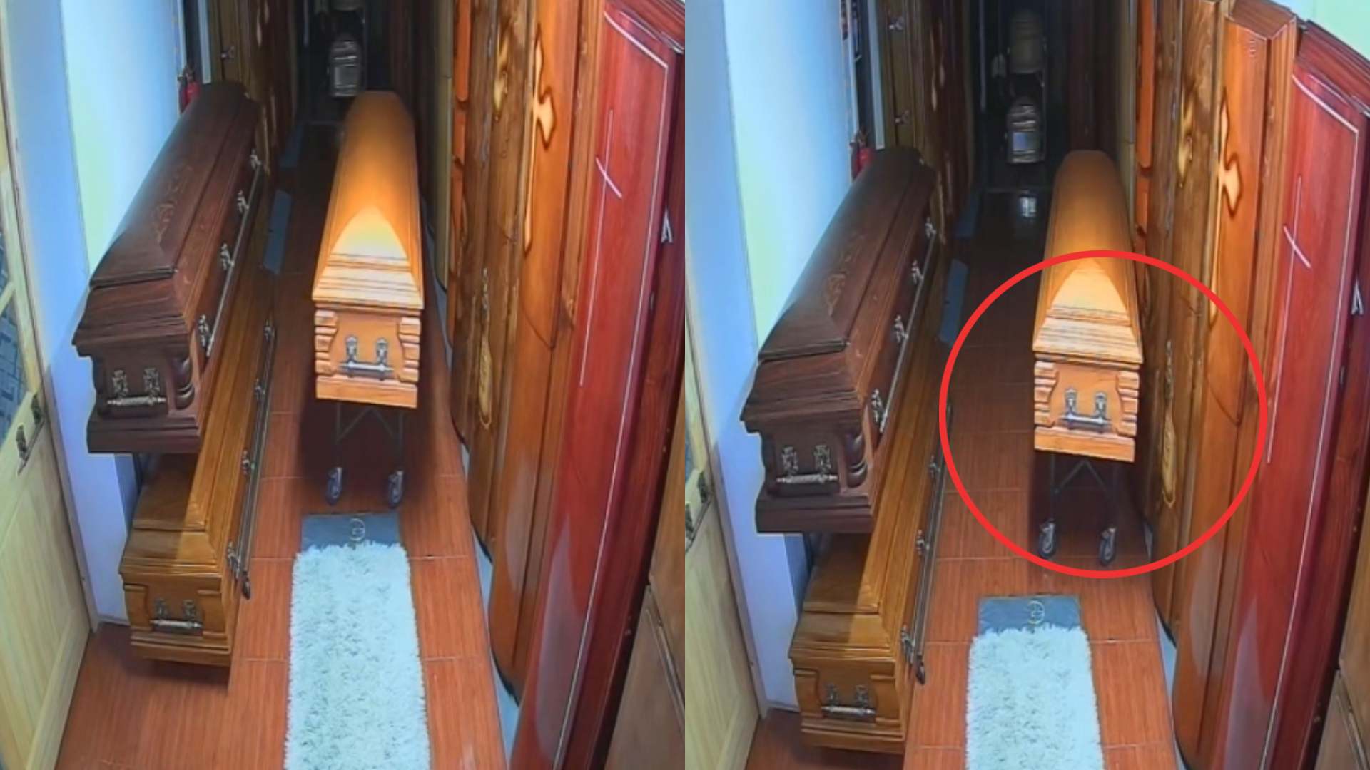 ¿Paranormal? Trabajador de funeraria publica video de ataúd