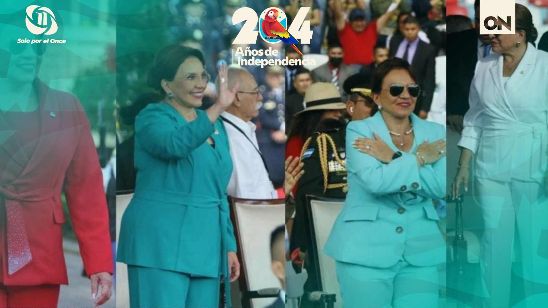 Xiomara Castro atuendos Desfiles