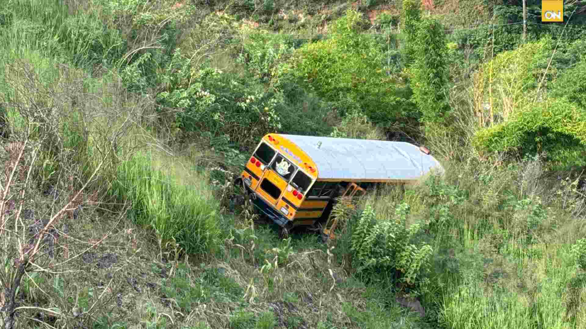 Bus cae abismo