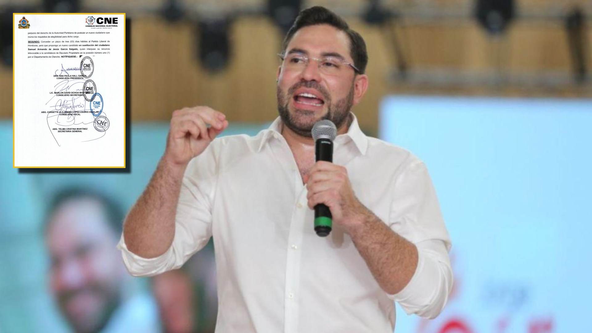 Cne rechaza inscripción de Jorge Cálix como candidato a diputado