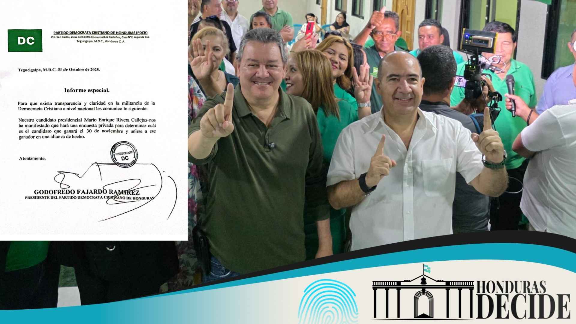 “Chano” Rivera desmiente supuesto acuerdo de alianza de hecho en la DC