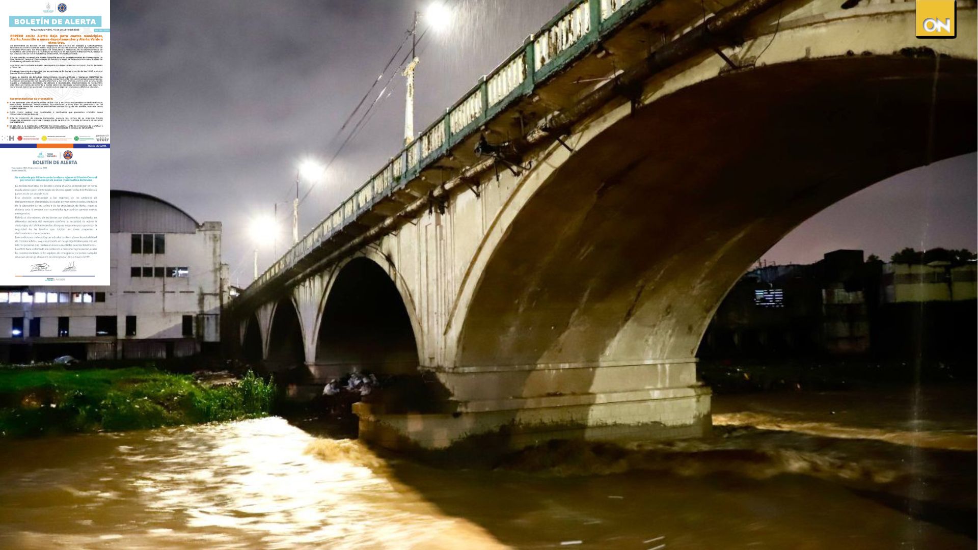 Copeco declara alerta roja en Distrito Central y tres municipios