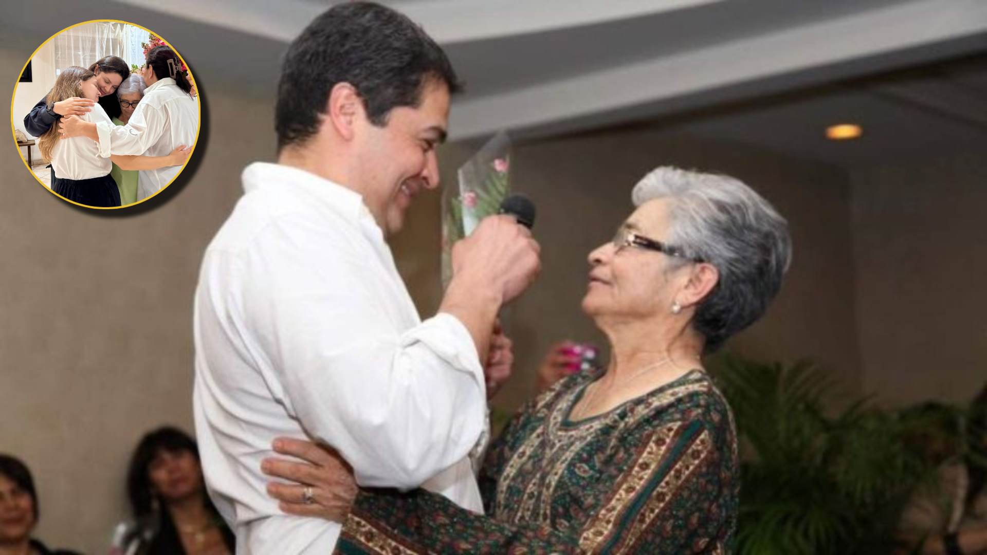 Doña Elvira Alvarado logra reencontrarse con Juan Orlando y Tony Hernández