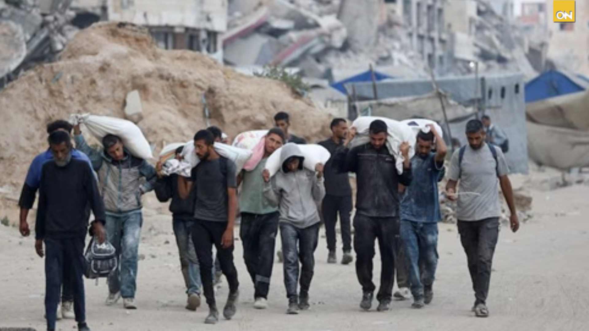 “Un hecho sin precedentes desde la Segunda Guerra Mundial”: así describen el éxodo palestino en Gaza